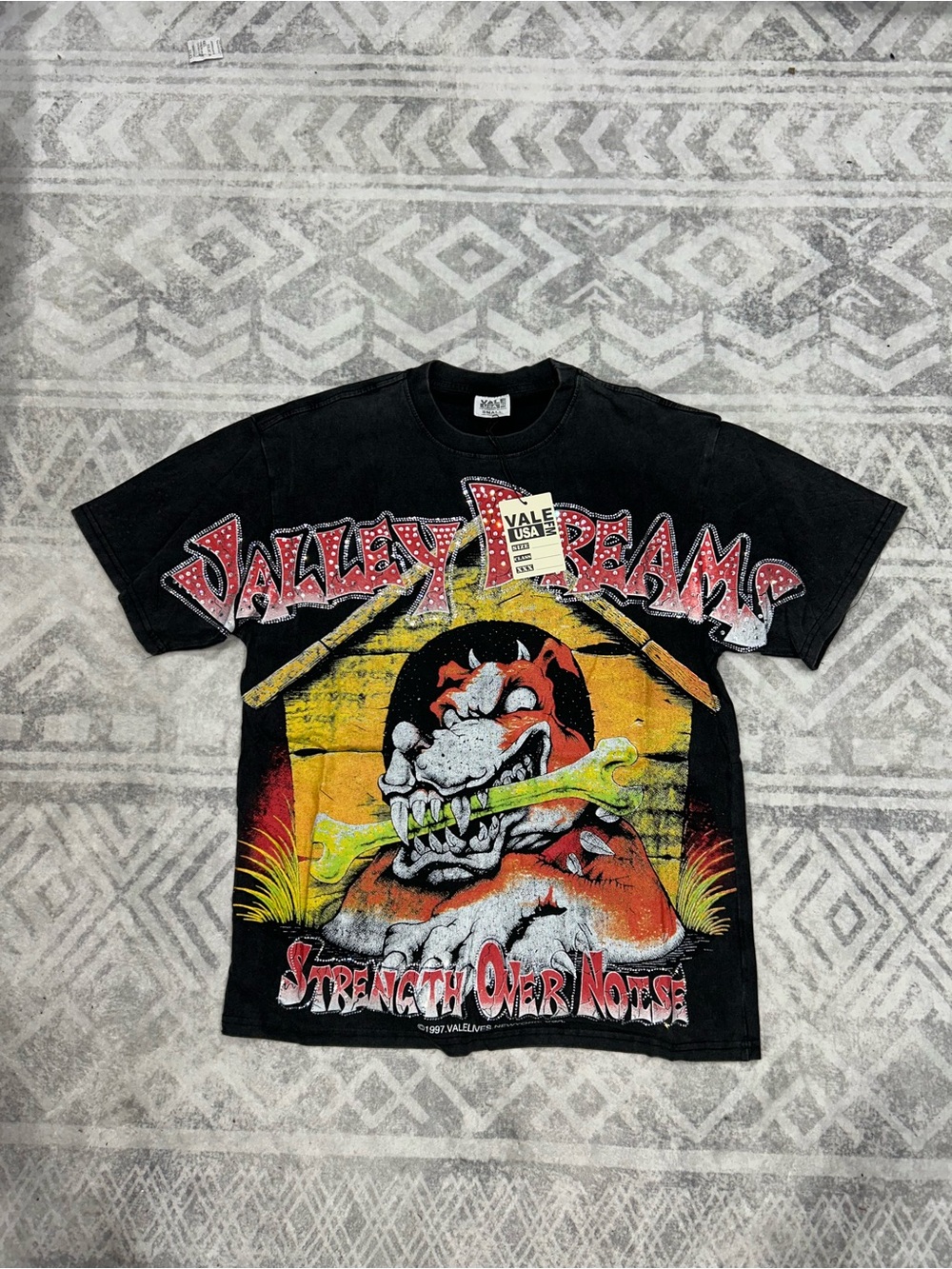Vallely USA Black Graphic Tee - 'Valley Beasts'